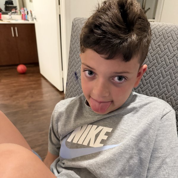 Carter Downs, age 8, owner of the arcade